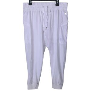 Cali Sport Women’s Lined White Jogger Sweatpants Size XL NWOT